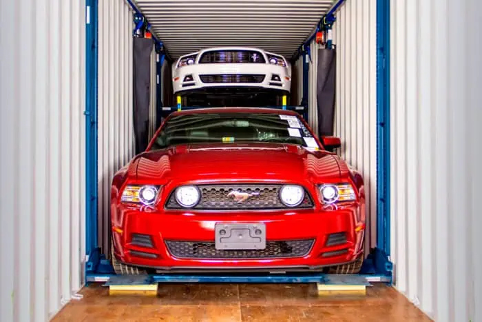 Storing A Car in a Shipping Container